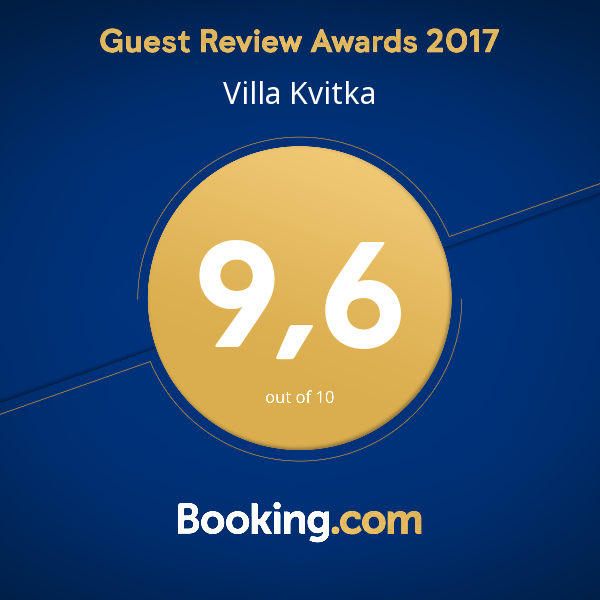 награда Booking Villa 2018