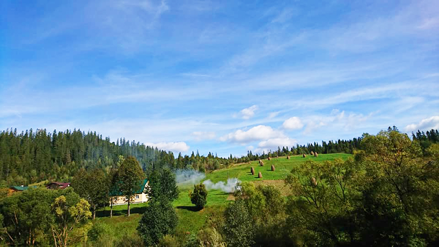 Вилла Квитка осень, Закарпатье, пейзаж 2018